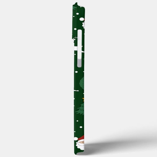 Coques Case-Mate iPhone Motif vert de Noël (Verso / Gauche)