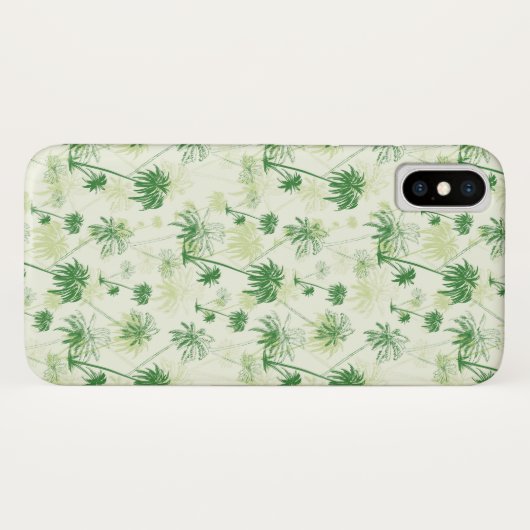 Coques Case-Mate iPhone Motif vert de palmier (Dos (Horizontal))