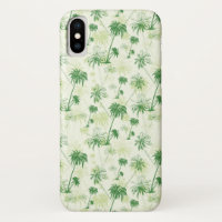 Motif vert de palmier