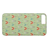 Coques Case-Mate iPhone Motif vert de Teepee d'étape | de Geo de sud-ouest (Dos (Horizontal))