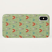 Coques Case-Mate iPhone Motif vert de Teepee d'étape | de Geo de sud-ouest (Dos (Horizontal))