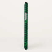 Coques Case-Mate iPhone Motif vert d'Emo avec des cercles (Dos/Droite)