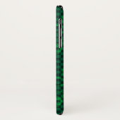 Coques Case-Mate iPhone Motif vert d'Emo avec des cercles (Dos/Gauche)