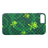 Coques Case-Mate iPhone Motif vert d'Emo avec des cercles (Dos (Horizontal))