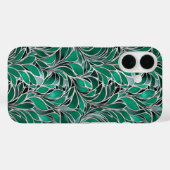 Coques Case-Mate iPhone Motif vert émérite (Verso (horizontal))