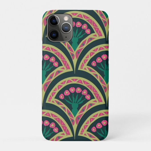 Coques Case-Mate iPhone motif vert en forme de coquillage (Dos)