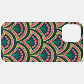 Coques Case-Mate iPhone motif vert en forme de coquillage (Retour (horizontal))