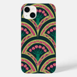 Coque Pour iPhone 14 Plus motif vert en forme de coquille