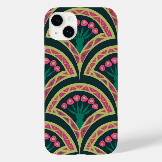 Coques Case-Mate iPhone motif vert en forme de coquille (Verso)