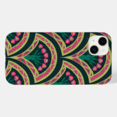Coques Case-Mate iPhone motif vert en forme de coquille (Verso (horizontal))