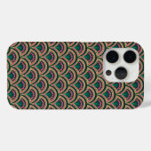 Coques Case-Mate iPhone motif vert en forme de coquille (Verso (horizontal))
