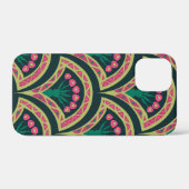 Coques Case-Mate iPhone motif vert en forme de coquille (Verso (horizontal))