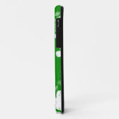 Coques Case-Mate iPhone Motif vert et blanc (Dos/Gauche)