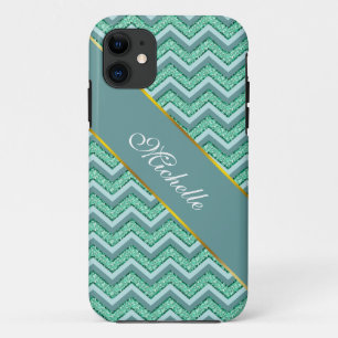 Etui iPhone Case-Mate Motif vert facetté de Chevron