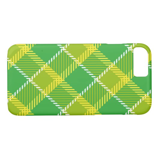 Coques Case-Mate iPhone Motif vert jaune (Dos (Horizontal))