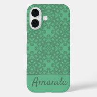 Motif vert menthe personnalisé