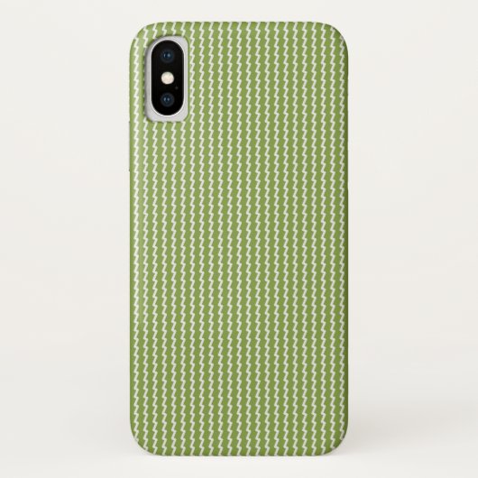 Coques Case-Mate iPhone Motif vert moderne Chevron (Dos)