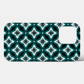 Coques Case-Mate iPhone Motif vert noir et blanc d'oignon (Verso (horizontal))