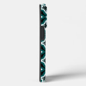 Coques Case-Mate iPhone Motif vert noir et blanc d'oignon (Verso / Droite)