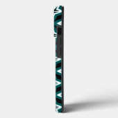Coques Case-Mate iPhone Motif vert noir et blanc d'oignon (Verso / Gauche)
