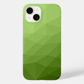 Coques Case-Mate iPhone Motif vert ombre géométrique (Verso)