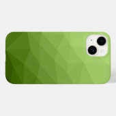 Coques Case-Mate iPhone Motif vert ombre géométrique (Verso (horizontal))