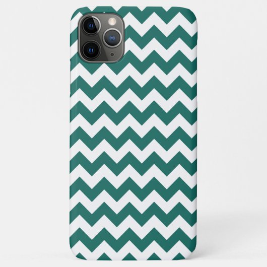 Coques Case-Mate iPhone Motif vert turquoise de conception de zigzag (Dos)