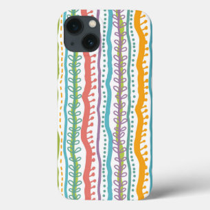 Coques Pour iPhone Motif vertical des bandes Abstraites