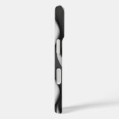 Coques Case-Mate iPhone motif vertical noir et blanc (Verso / Droite)