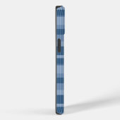 Coques Case-Mate iPhone motif vertical rayé bleu (Verso / Droite)