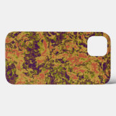 Coques Case-Mate iPhone Motif vibrant de camouflage de fleur (Verso (horizontal))