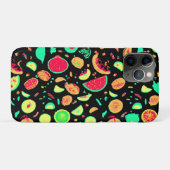 Coques Case-Mate iPhone Motif vibrant de fruits de néon (Dos (Horizontal))