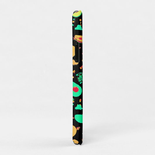 Coques Case-Mate iPhone Motif vibrant de fruits de néon (Dos/Droite)