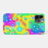 Coques Case-Mate iPhone Motif vibrant de néon en feu (Dos (Horizontal))