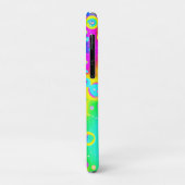 Coques Case-Mate iPhone Motif vibrant de néon en feu (Dos/Gauche)
