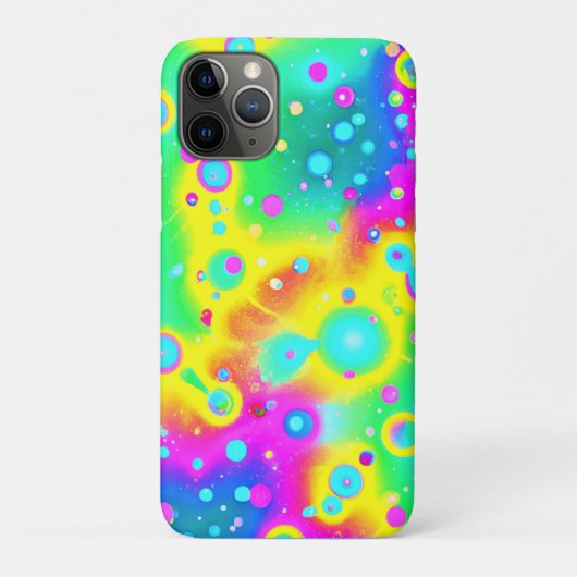 Coques Case-Mate iPhone Motif vibrant de néon en feu (Dos)