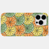 Coques Case-Mate iPhone Motif vintage citron (Verso (horizontal))