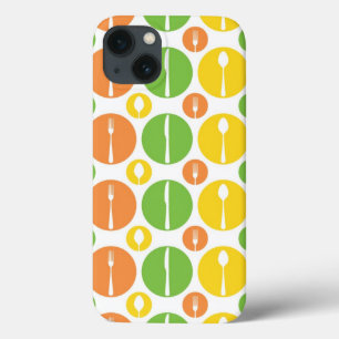 iPhone 13 Coque Motif vintage de couverts