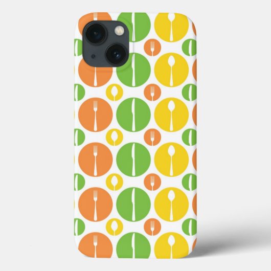 Coques Case-Mate iPhone Motif vintage de couverts (Verso)