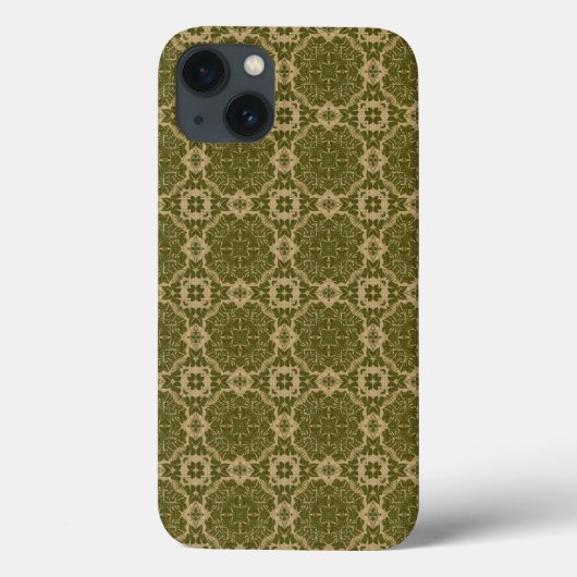 Coques Case-Mate iPhone Motif vintage de damassé d'art (Verso)