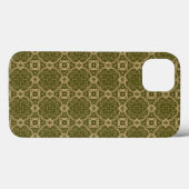 Coques Case-Mate iPhone Motif vintage de damassé d'art (Verso (horizontal))