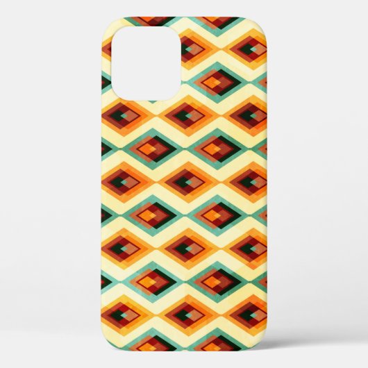 Coques Case-Mate iPhone Motif vintage en losange (Verso)