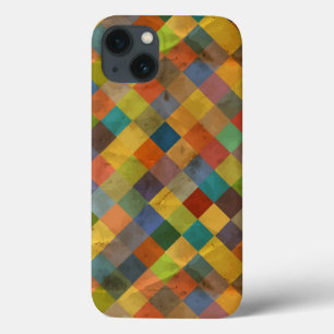 Etui iPhone 13 Motif vintage. Géométrique