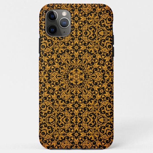 Coques Case-Mate iPhone Motif vintage jaune sur (Dos)