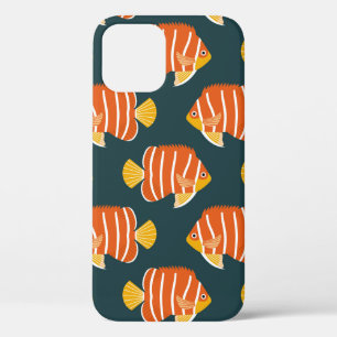 Case-Mate iPhone Case Motif vintage sans soudure avec poisson. Conceptio