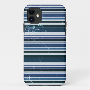 Coque Case-Mate Pour iPhone Motif vintage Steel Blue Stripes