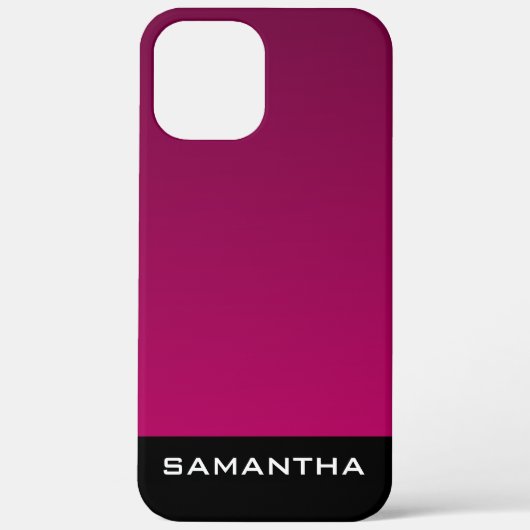 Coques Case-Mate iPhone Motif violet dégradé monogramme design moderne (Verso)
