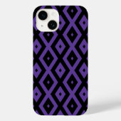 Coques Case-Mate iPhone Motif violet et diamant noir (Verso)