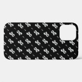 Coques Case-Mate iPhone Motif violon - noir et blanc (Verso (horizontal))