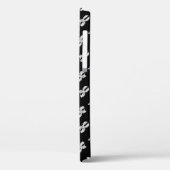 Coques Case-Mate iPhone Motif violon - noir et blanc (Verso / Gauche)